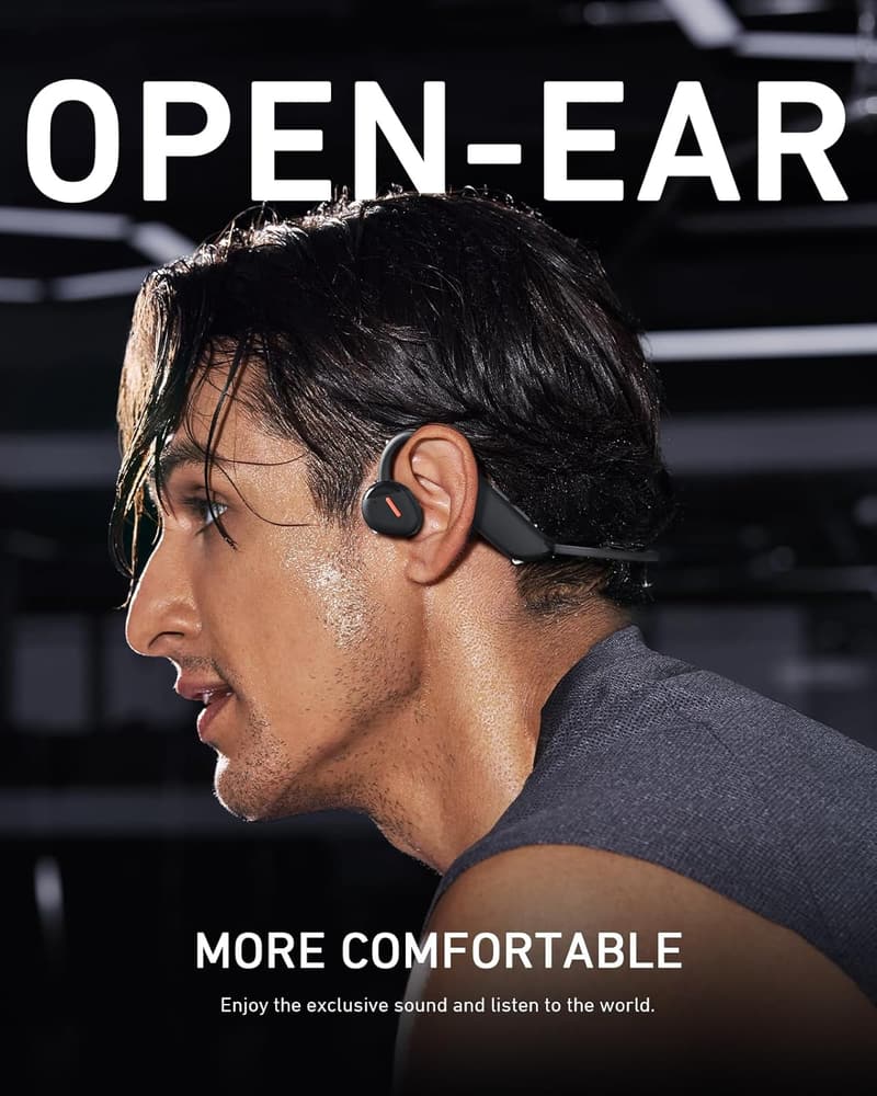 Lightweight Waterproof Bluetooth 5.3 Open Ear Headphones for Sports