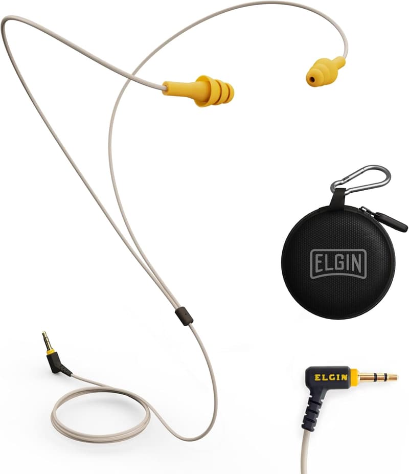 OSHA Compliant Noise Reduction Earplug Earbuds in Orange