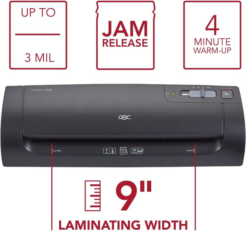GBC Fusion 1000L Thermal Laminator with 10 Pouches