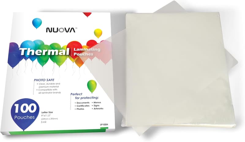 Premium Thermal Laminating Pouches, 9