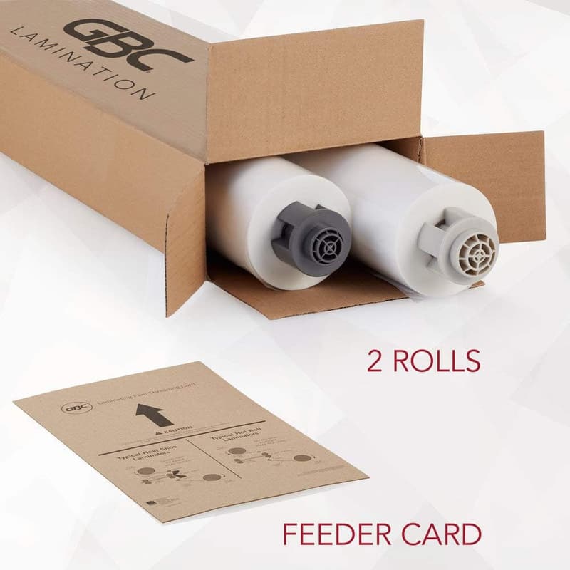 GBC Ultimo 65 Thermal Laminating Film Rolls, 2-Pack, 1.5 mil, 25