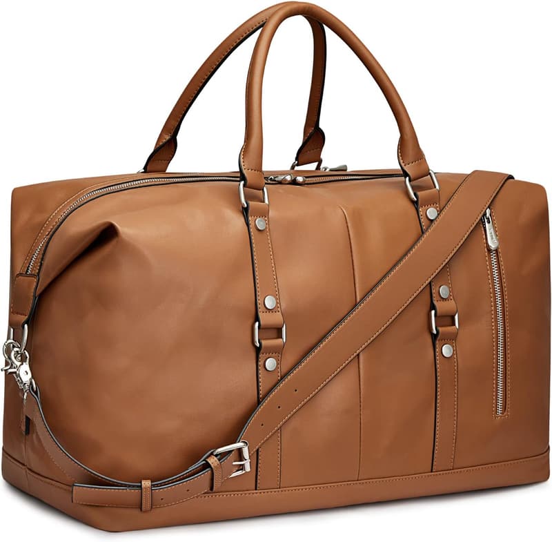 Genuine Leather Women's Weekend Duffle Tote Bag