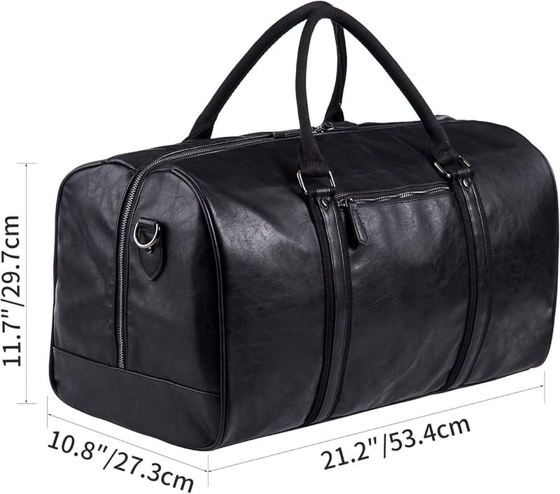 Waterproof Leather Oversized Duffle Bag for Travel