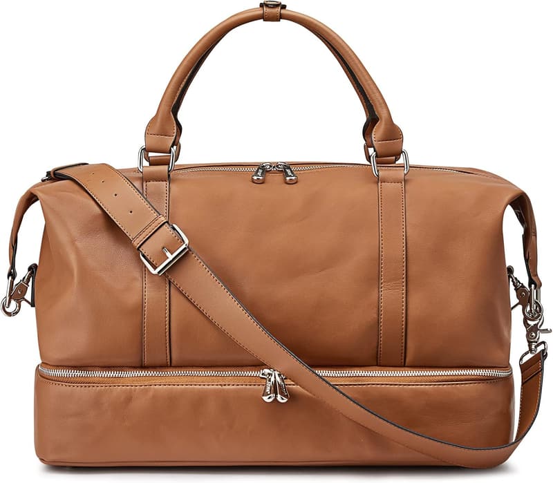 Travel Duffel Bag with Shoe Compartment for Women & Men