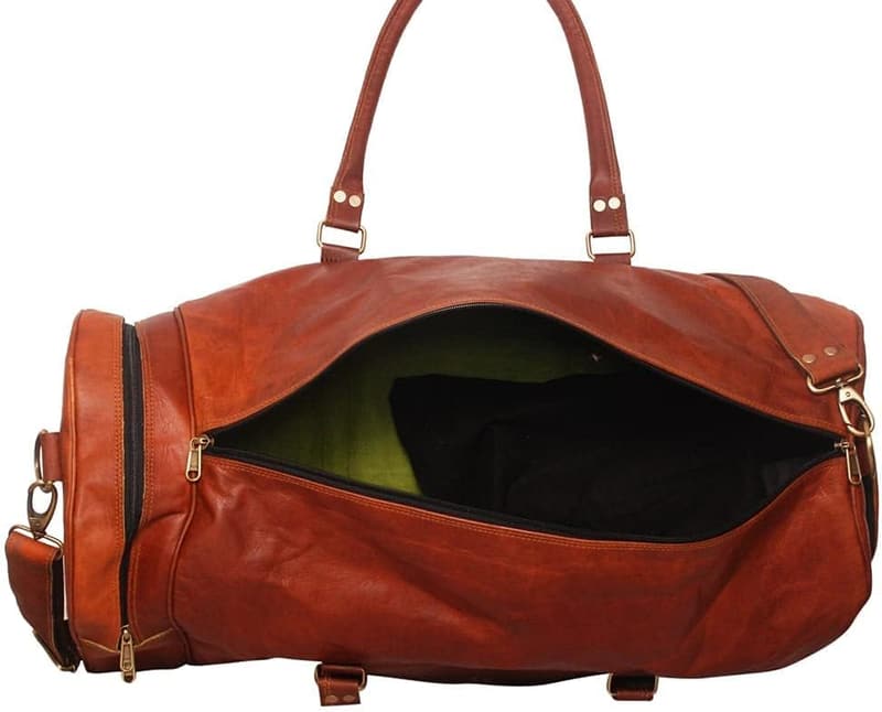 Brown Men's 21-Inch Travel Bag