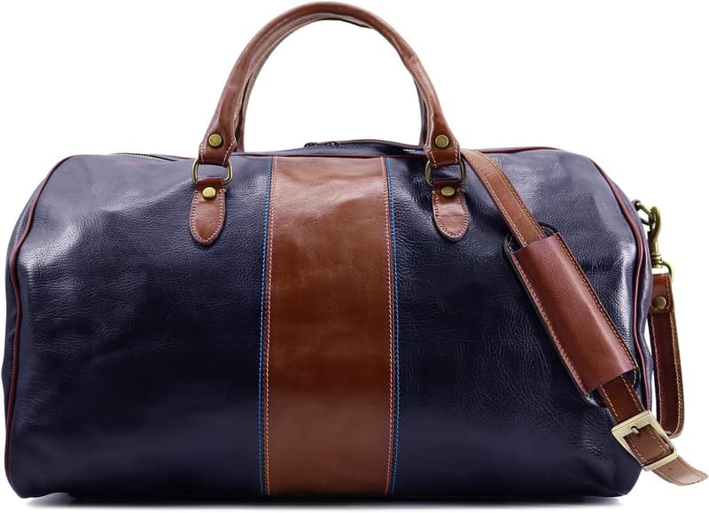 Italian Leather Weekender Duffle Bag - Floto Venezia