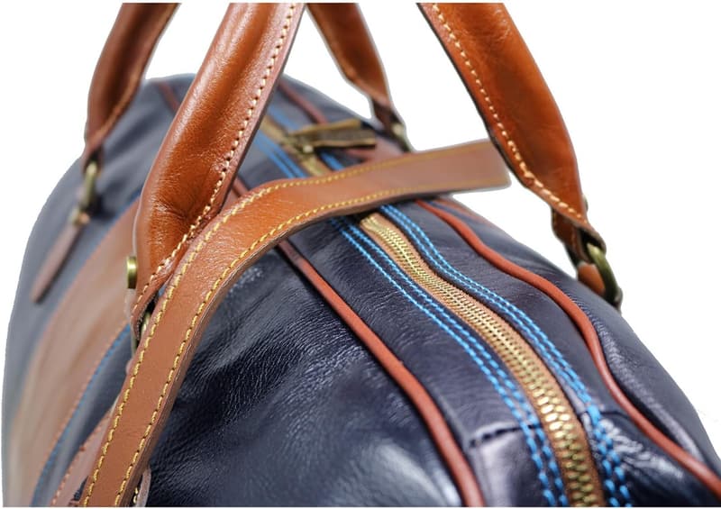 Italian Leather Weekender Duffle Bag - Floto Venezia