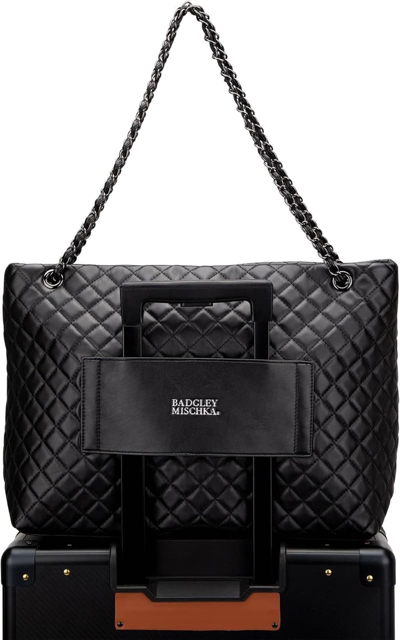 Badgley Mischka Vegan Leather Tote Travel Bag