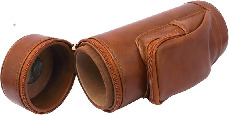 Portable Cedar Wood Travel Cigar Humidor Case with Pocket