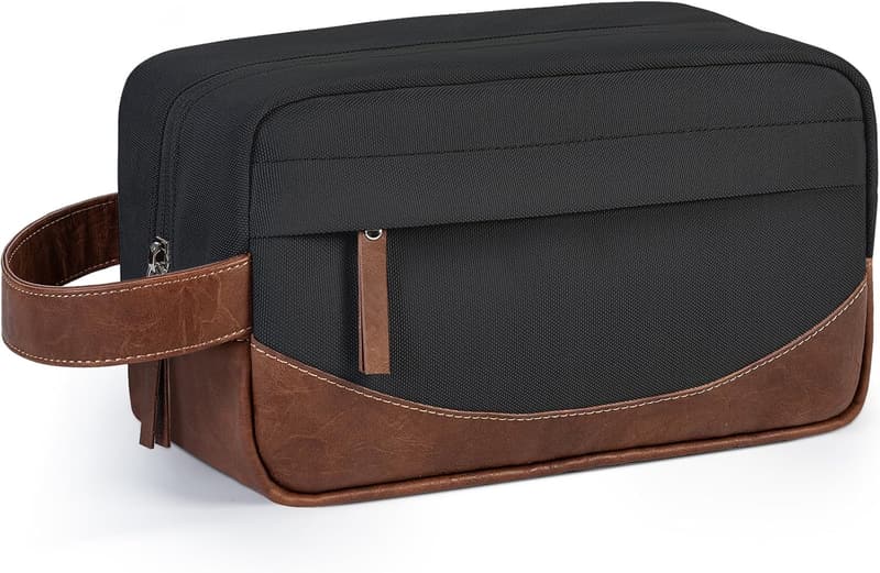 Men's Water-Resistant Hanging Toiletry Bag - Large Capacity