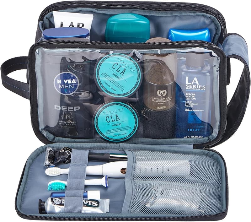 Men's Water-Resistant Large Capacity Toiletry Bag