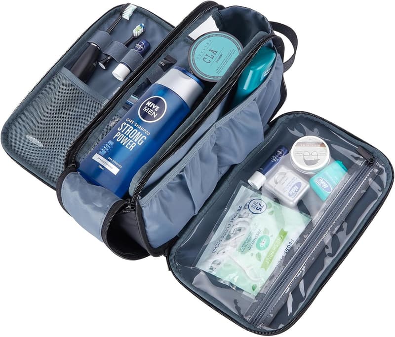 Men's Water-Resistant Large Capacity Toiletry Bag