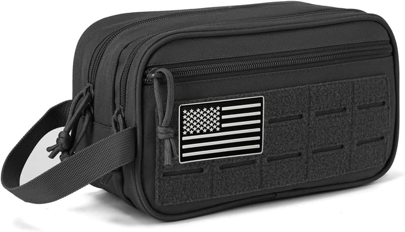 Men's Tactical Toiletry Bag - EDC Molle Shaving Kit