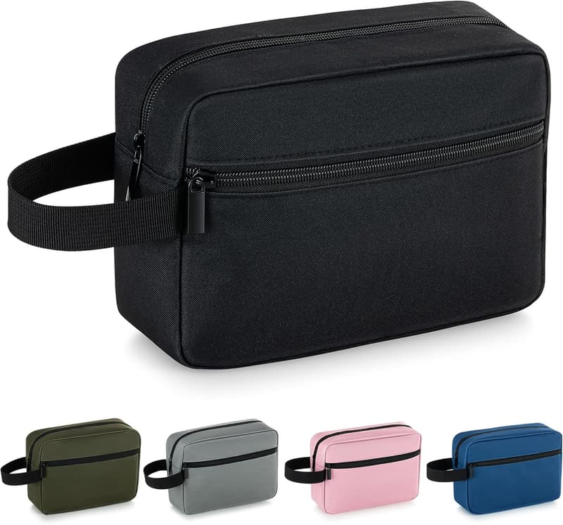 Portable Hanging Toiletry Bag for Travel - Black Organizer