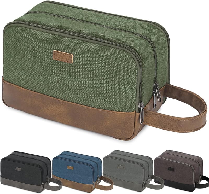 Travel Toiletry Bag for Men & Women – Water Resistant Dopp Kit