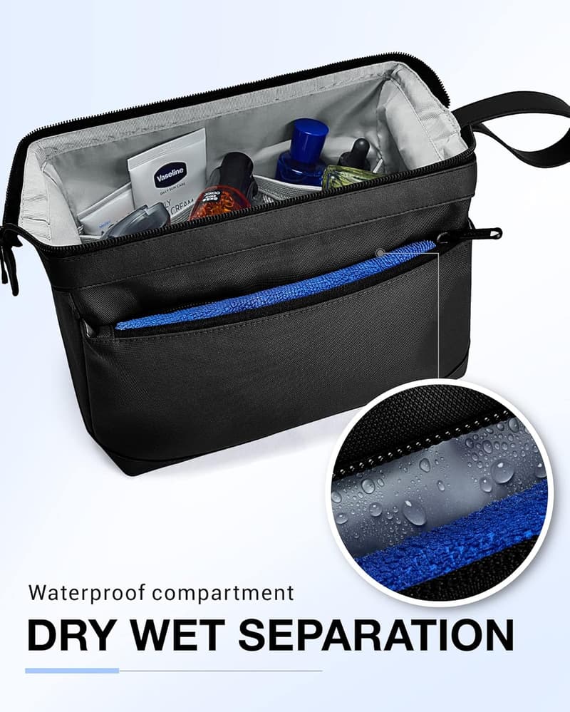 Men's Water-Resistant Dopp Kit - BAGSMART Toiletry Bag