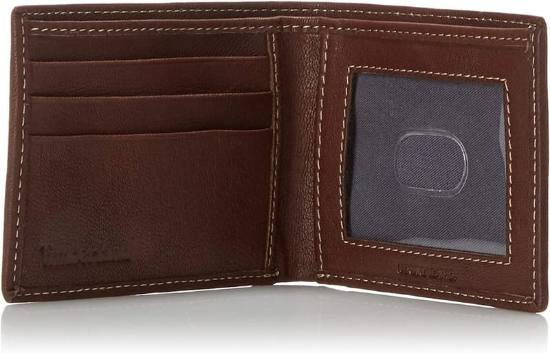 Brown Slimfold Leather Wallet for Men by Timberland