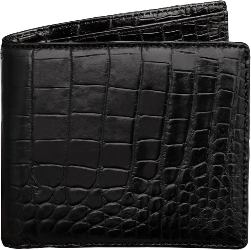 Handmade Croc Leather Wallet with RFID for Men - Birthday Gift