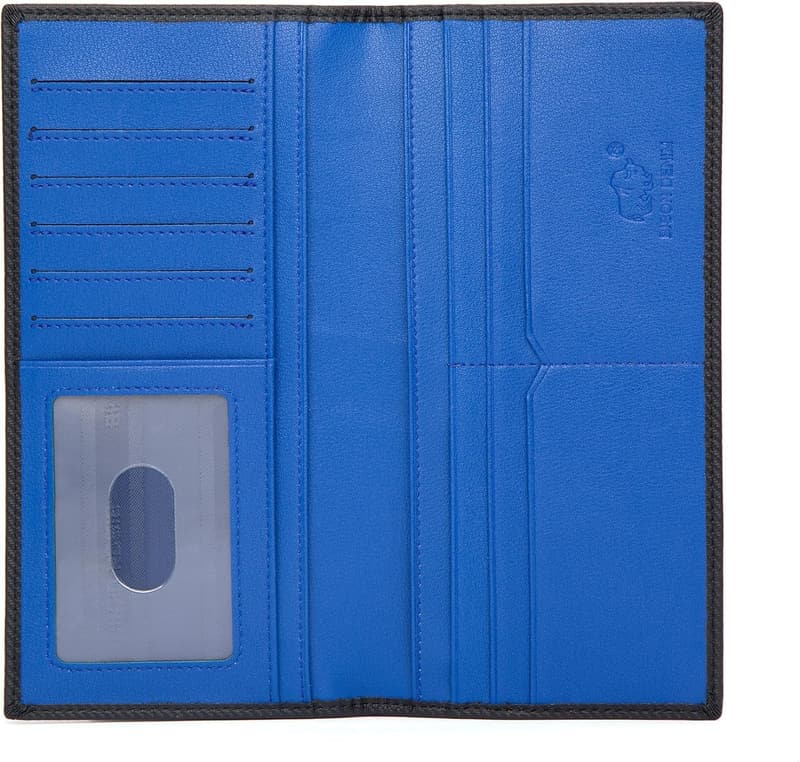 Men's Real Leather RFID Bifold Wallet with Zipper Coin Pocket