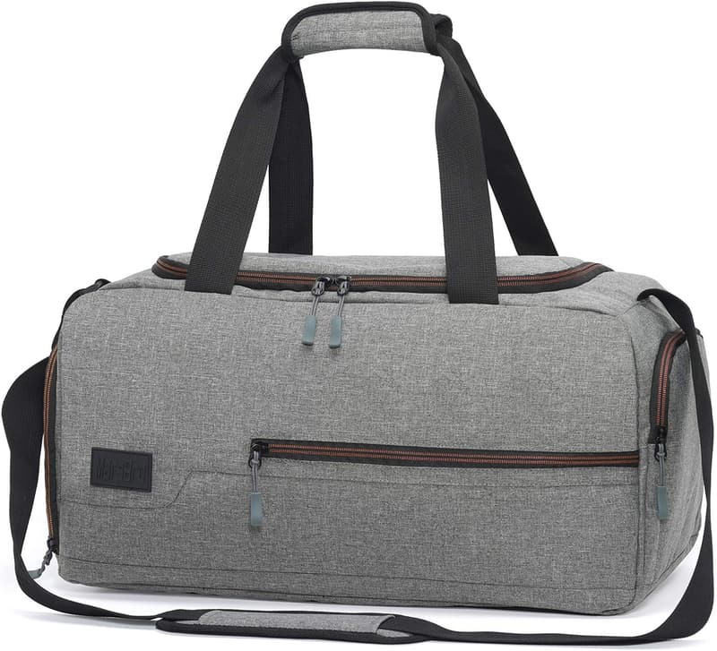 Water Resistant Weekender Duffel Bag with Shoe Compartment