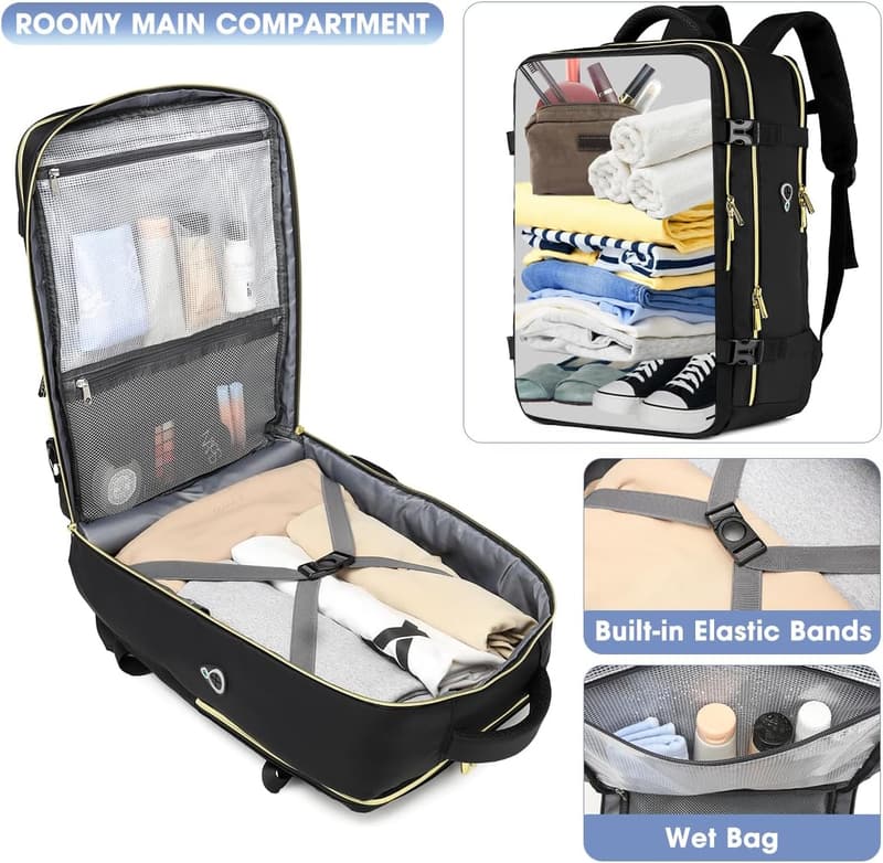 Waterproof Anti-Theft Carry-On Backpack for Travel