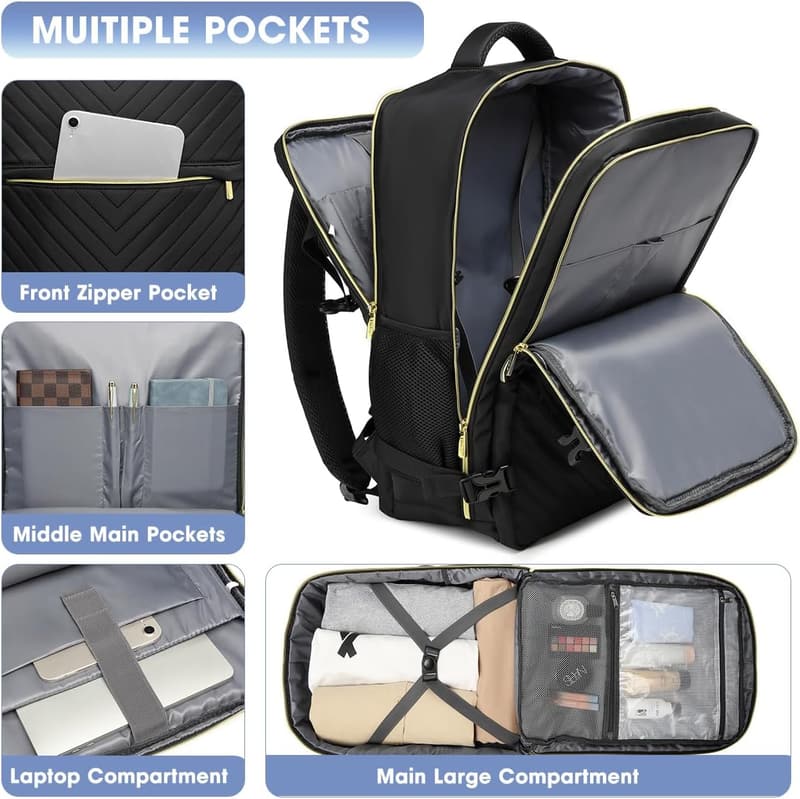 Waterproof Anti-Theft Carry-On Backpack for Travel