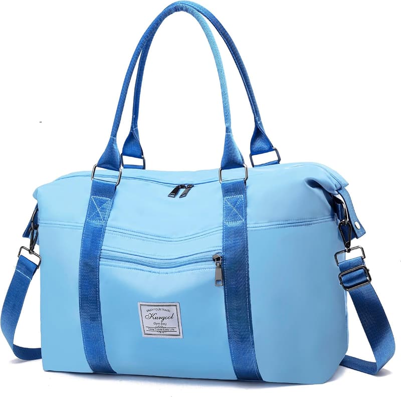 Foldable Waterproof Gym Bag with Wet Pocket for Travel