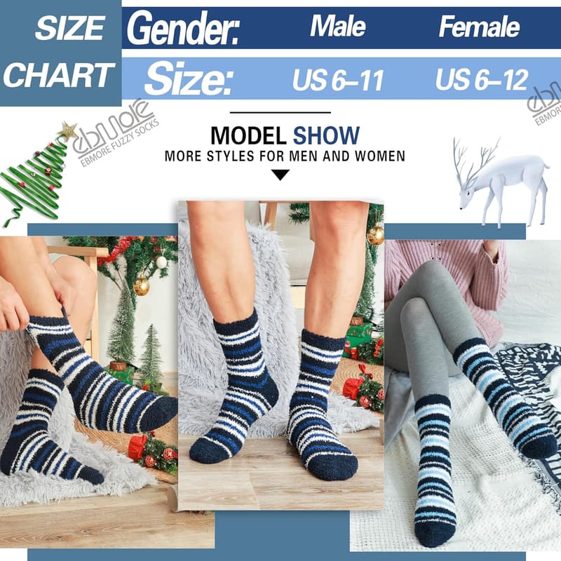Cozy Fuzzy Cabin Socks for Men and Women