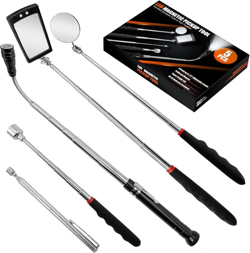 Christmas Gifts for Men: 5-Pc Magnetic Pickup Tool Set