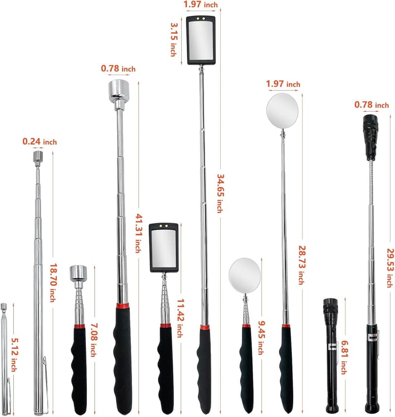 Christmas Gifts for Men: 5-Pc Magnetic Pickup Tool Set