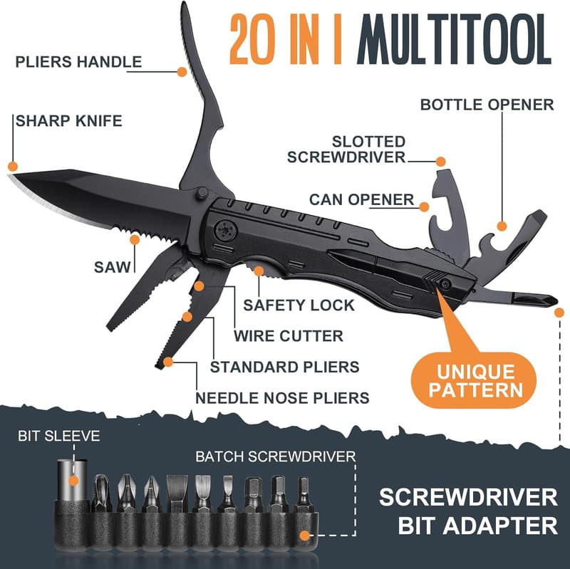 Multitool Christmas Stocking Stuffers for Men
