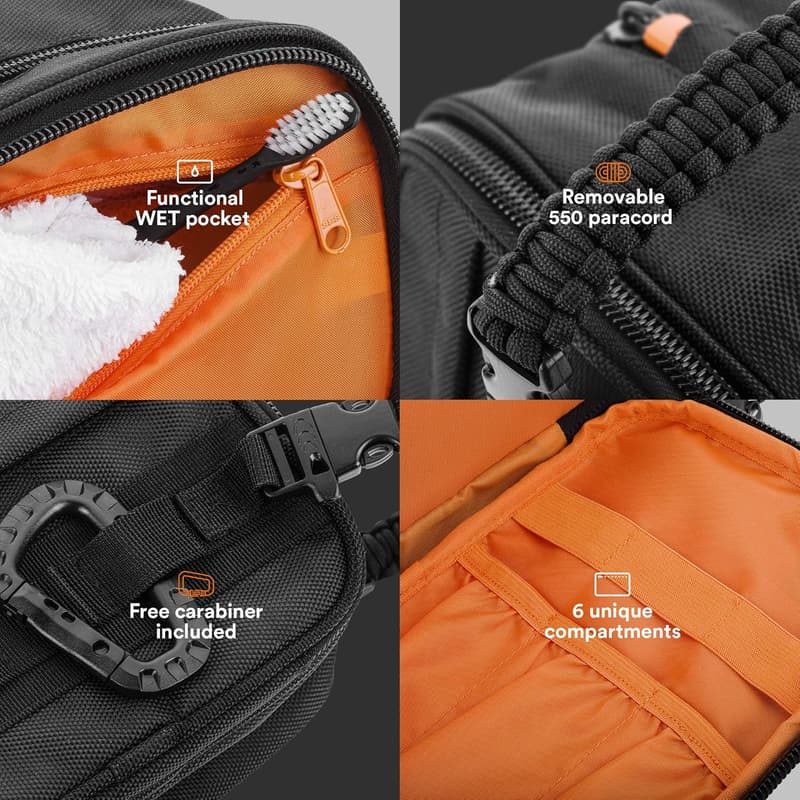 Travel Tactical Toiletry Bag for Men - Versatile Organizer