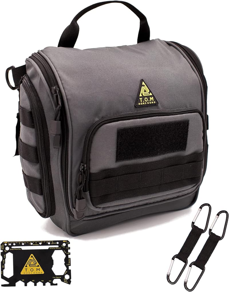 Extra Large Water-Resistant Tactical Toiletry Bag for Men