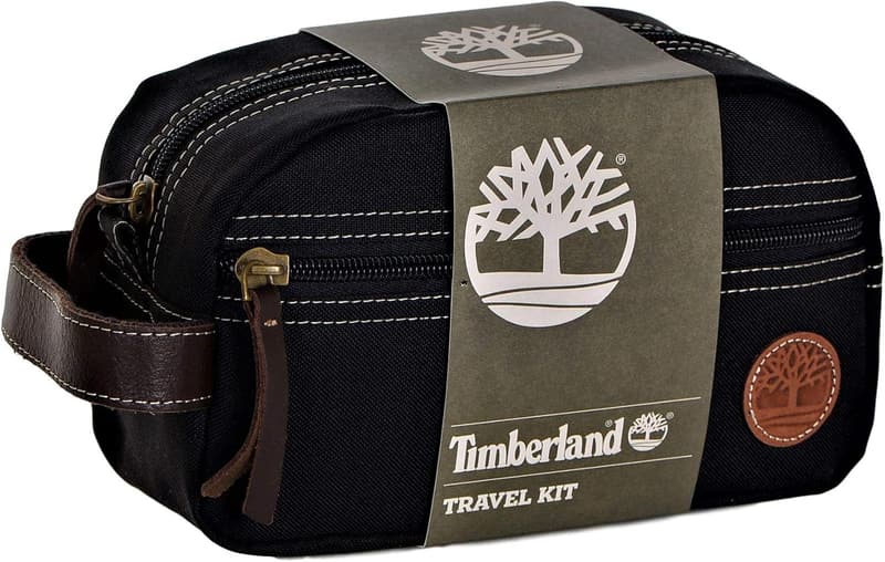 Timberland Men's Canvas Travel Toiletry Bag, Black