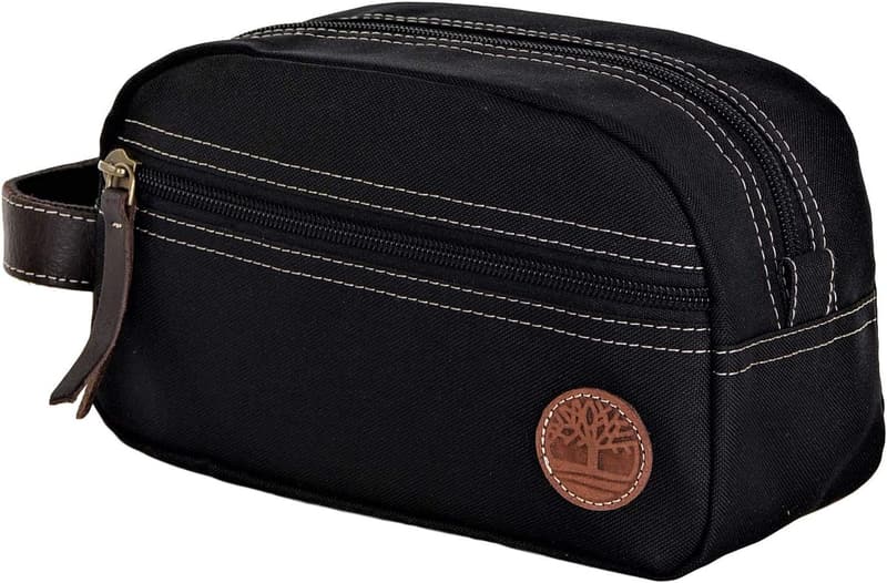 Timberland Men's Canvas Travel Toiletry Bag, Black