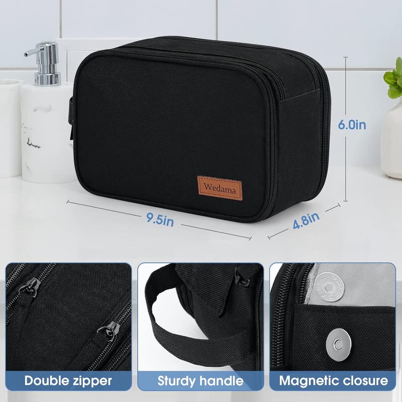 Men's Waterproof Toiletry Bag - Thickened Polyester Dopp Kit