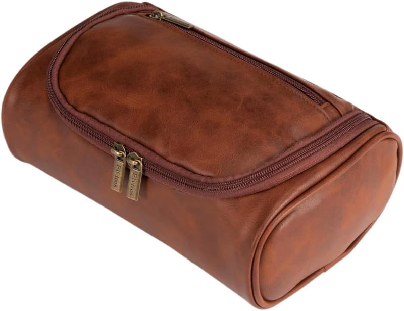 Father's Day Premium Leather Toiletry Bag for Men