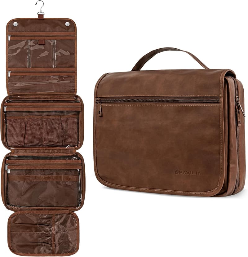 Travel Toiletry Bag - Foldable, Water-Resistant Organizer for Women and Men