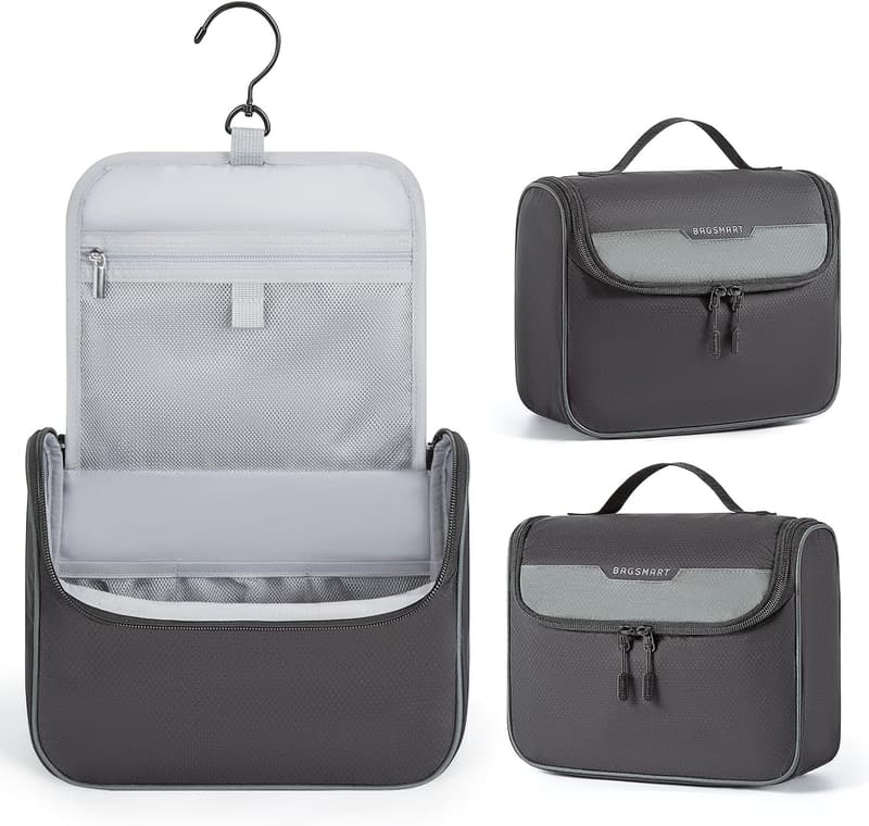 Men's Travel Toiletry Bag - Water Resistant Dopp Kit Organizer