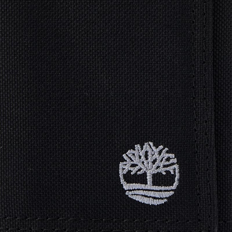Men's Black Trifold Nylon Wallet by Timberland