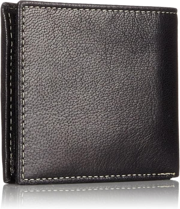 Black Timberland Men's Leather Trifold Wallet