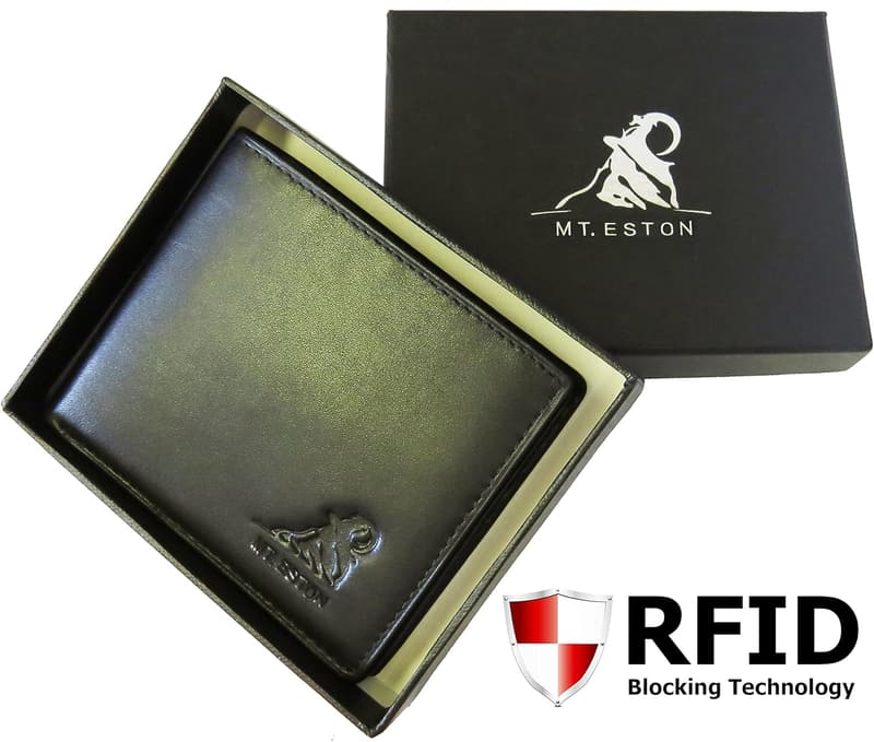 Men's RFID Blocking Trifold Wallet with 18 Pockets