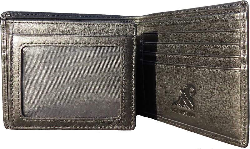 Men's RFID Blocking Trifold Wallet with 18 Pockets
