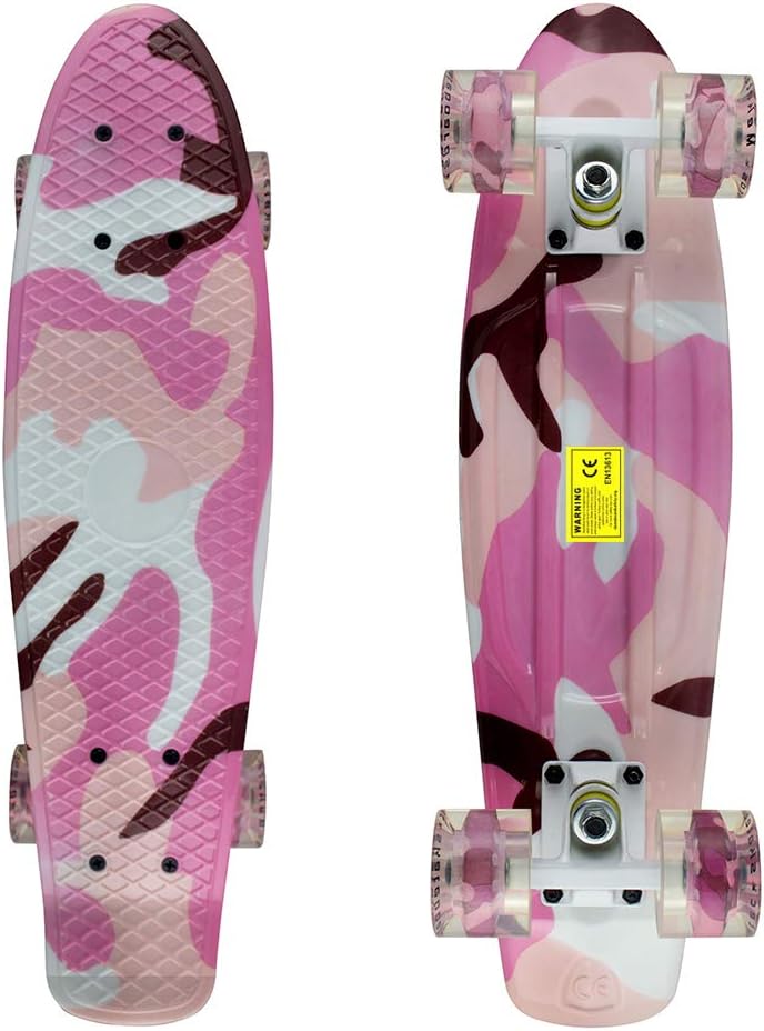 22-Inch Mini Cruiser Skateboard for Kids and Beginners