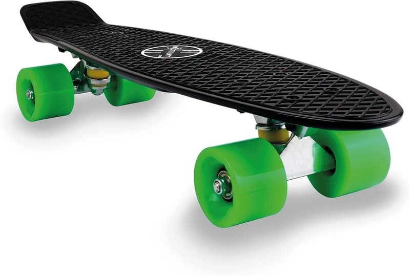 22-Inch Retro Mini Cruiser Skateboard for Kids and Beginners
