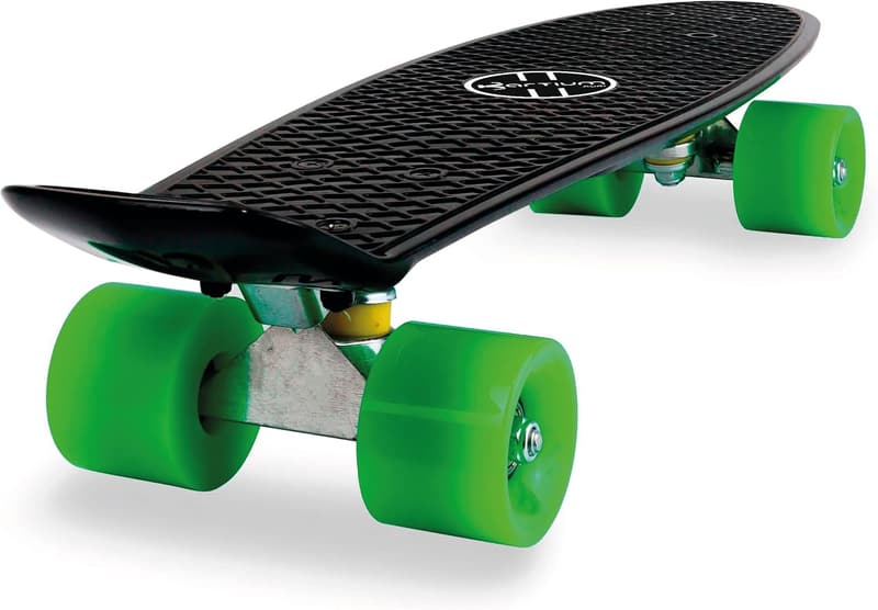 22-Inch Retro Mini Cruiser Skateboard for Kids and Beginners