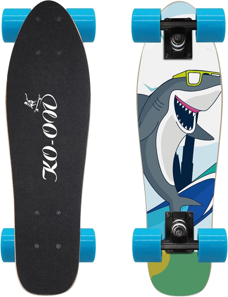 22-Inch Mini Cruiser Skateboard for Kids and Beginners