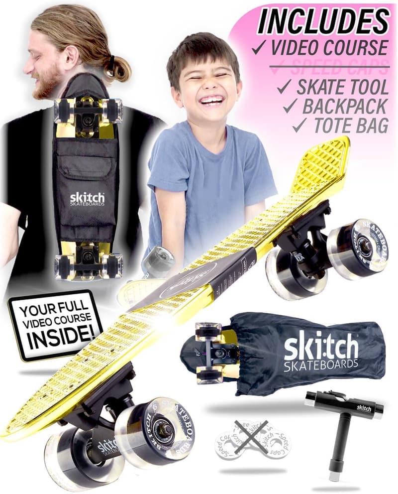 Premium Skateboard Gift Set for All Ages with Mini Cruiser