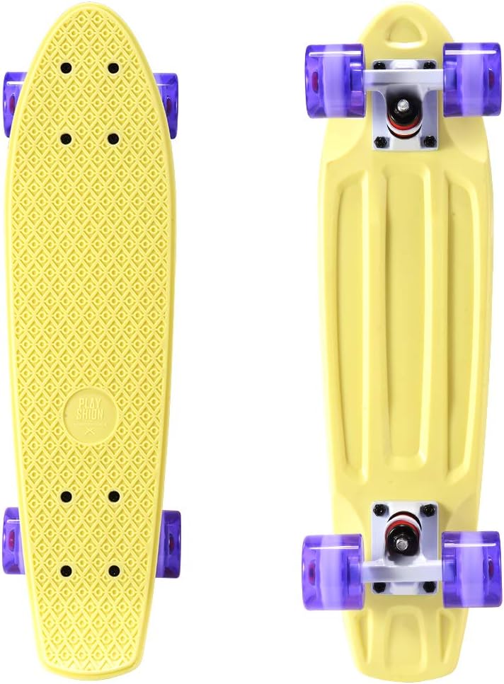 Portable 22-Inch Mini Cruiser Skateboard for Kids & Beginners