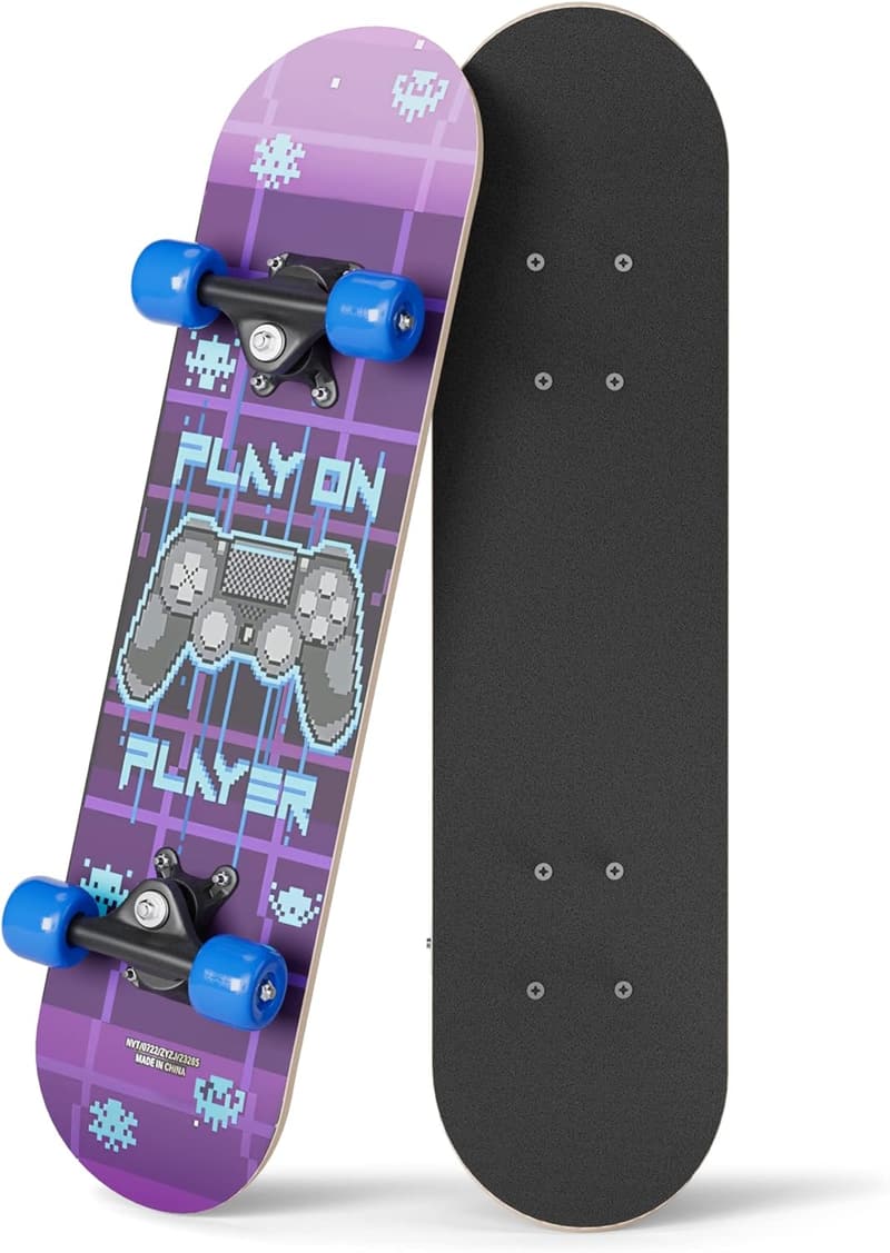 Kids Mini Skateboard - Maple Wood, ABEC 7 Bearings, 24